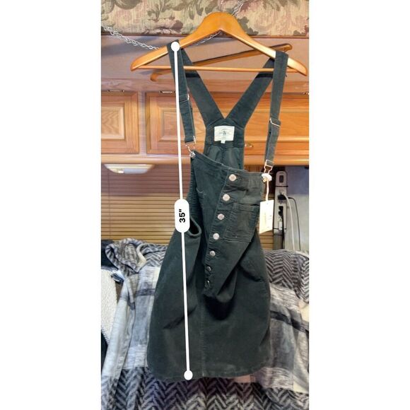 I&M Premium Black Label Corduroy Overall Dress Large NWT - Picture 8 of 9
